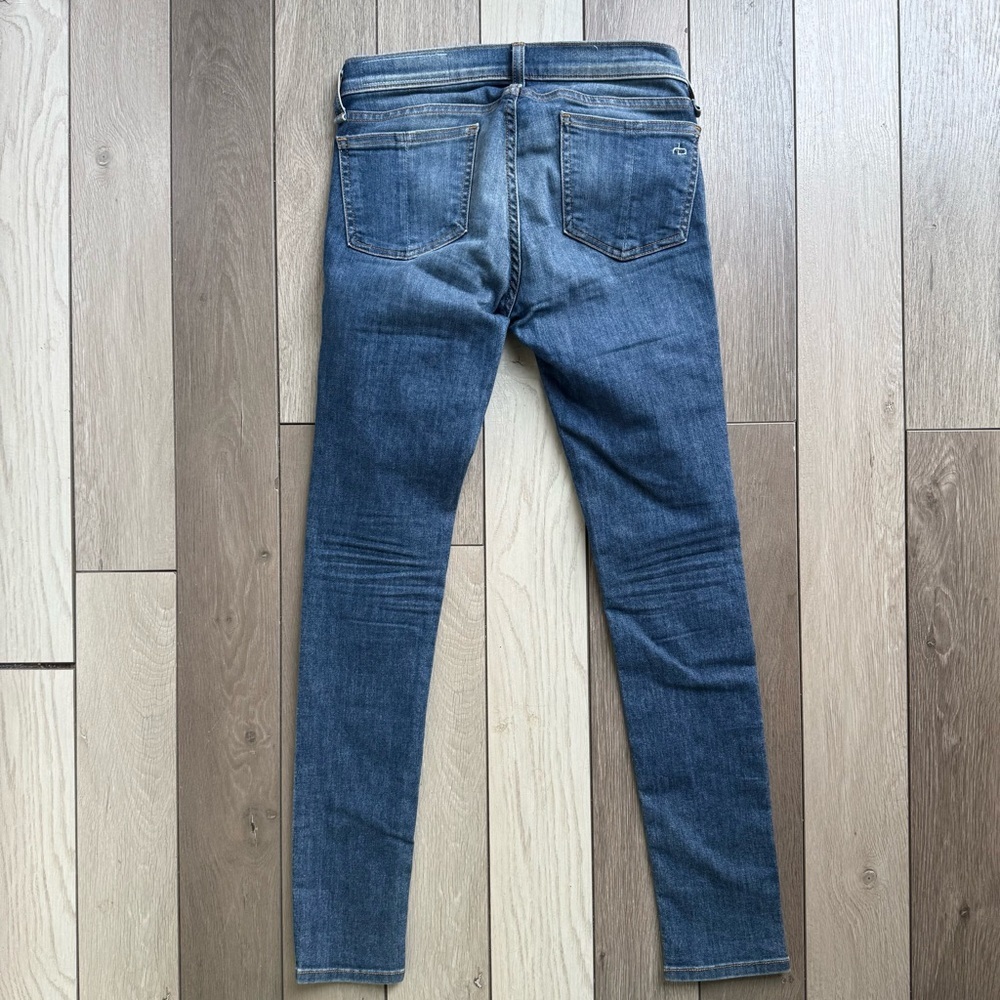 rag & bone Dark Blue Skinny Jeans - Picture 3 of 5